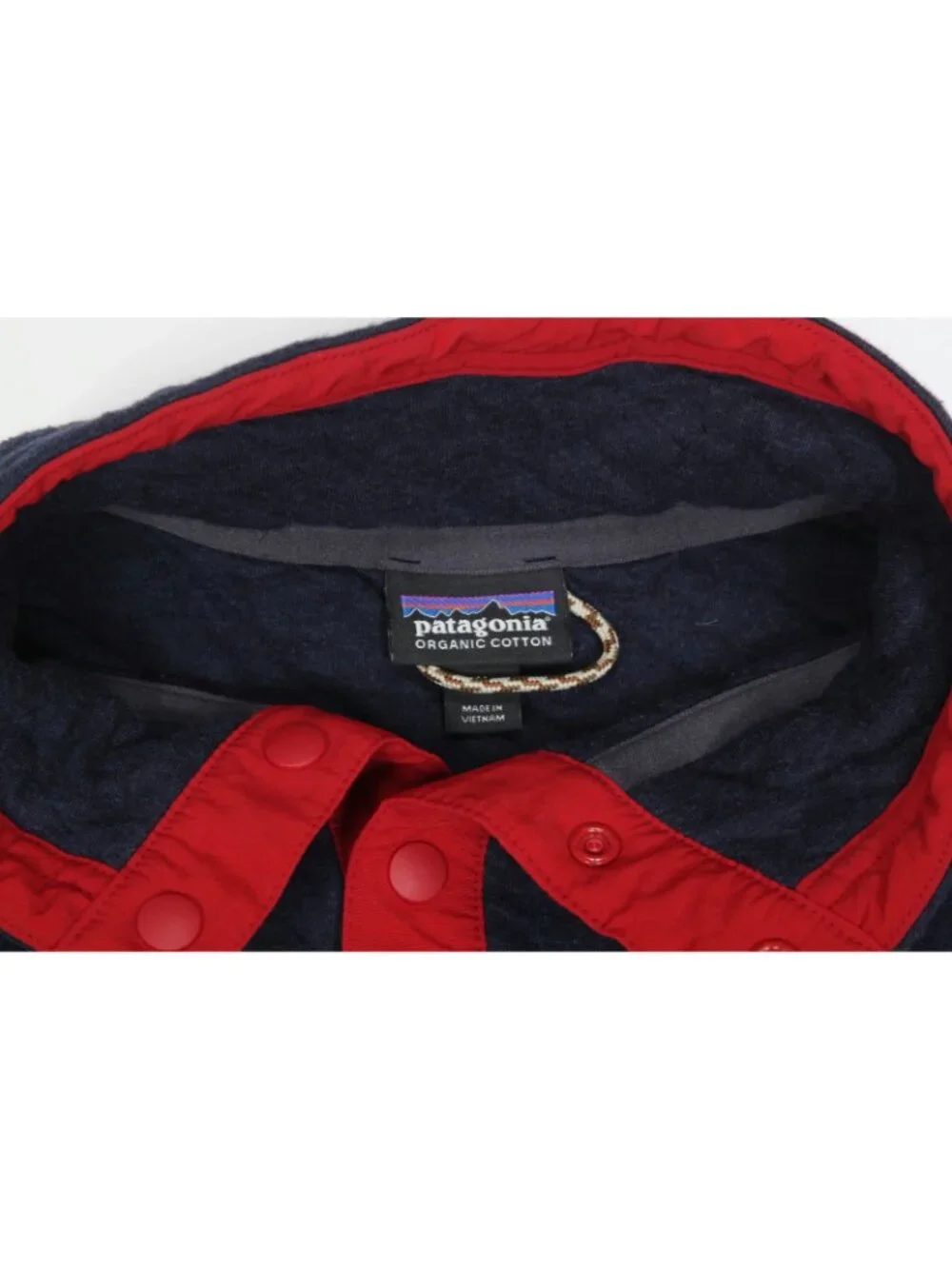 Patagonia Men's Organic Cotton Quilt Snap-T Pullover Navy Blue sz Medium /613